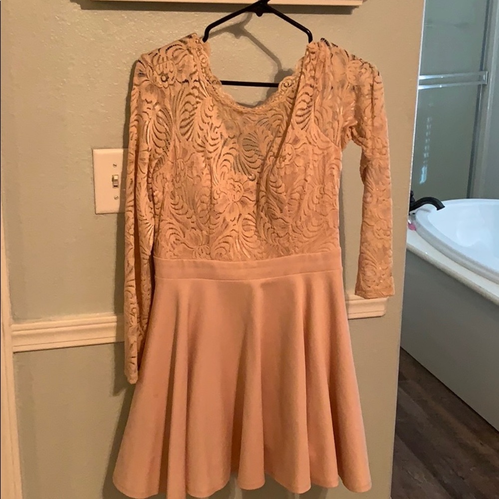 Pink Bebe open back dress